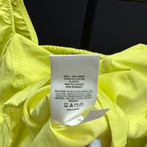 Express Puff Sleeve Corset Tie Sleeve Smocked Cropped Top - Picture 4 of 5